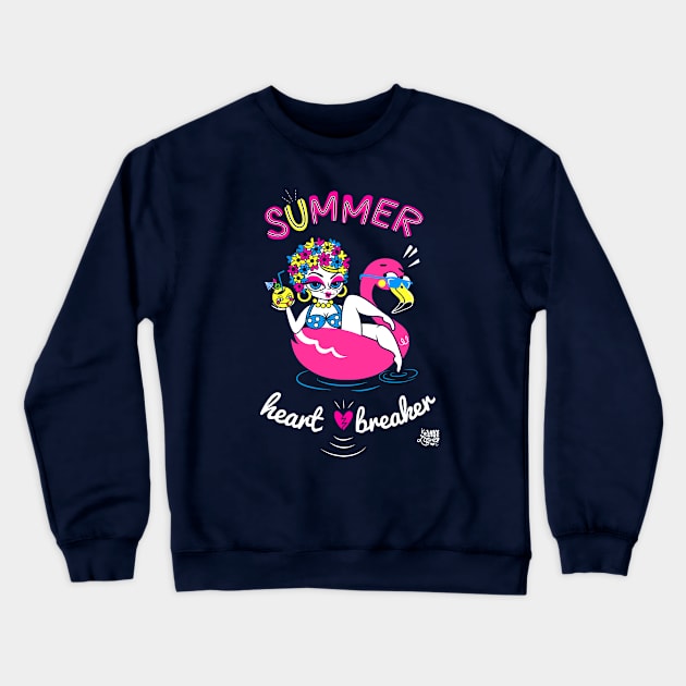 Summer Heart Breaker Crewneck Sweatshirt by LADYLOVE